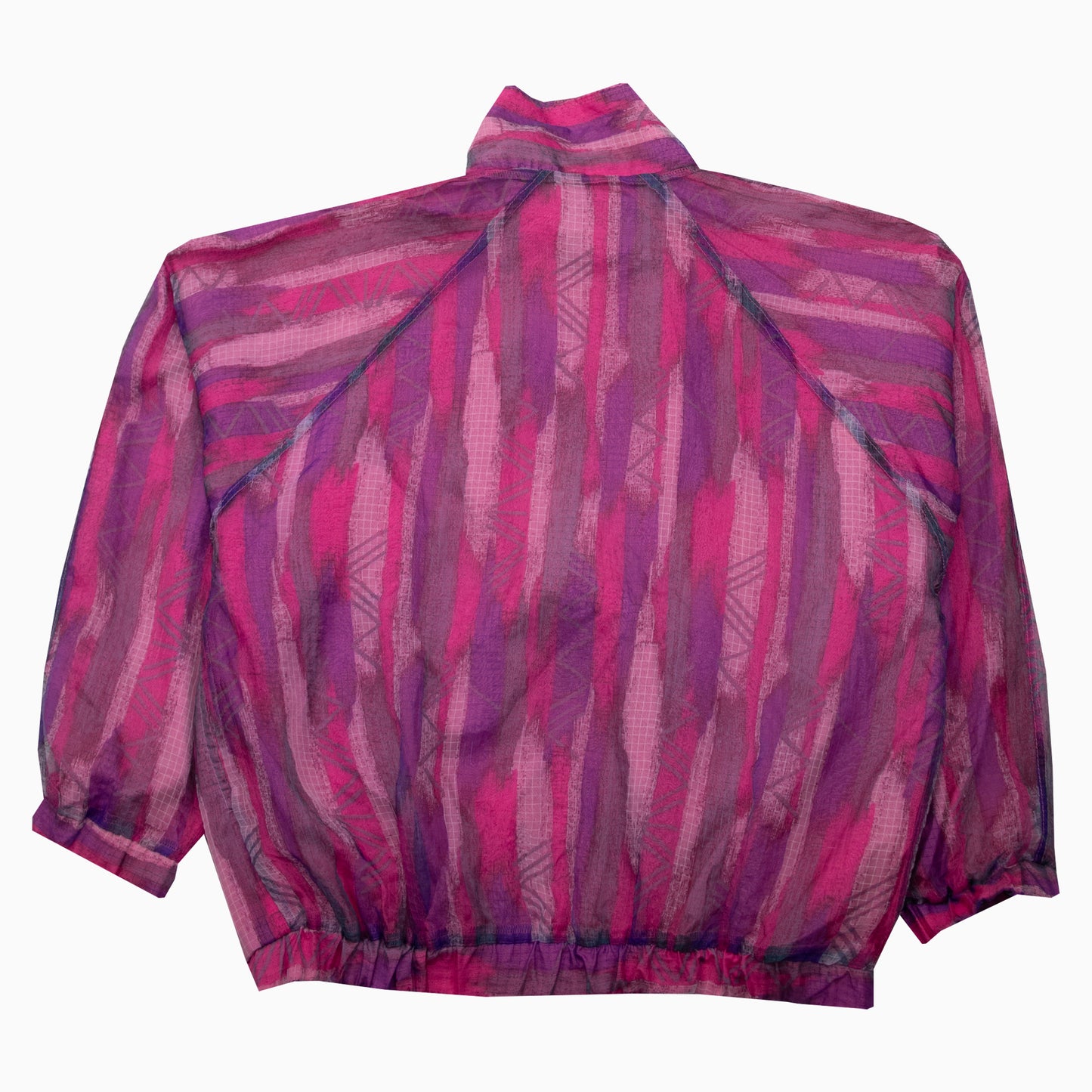 Vintage 80s Crazy Pattern Summer Jacket L