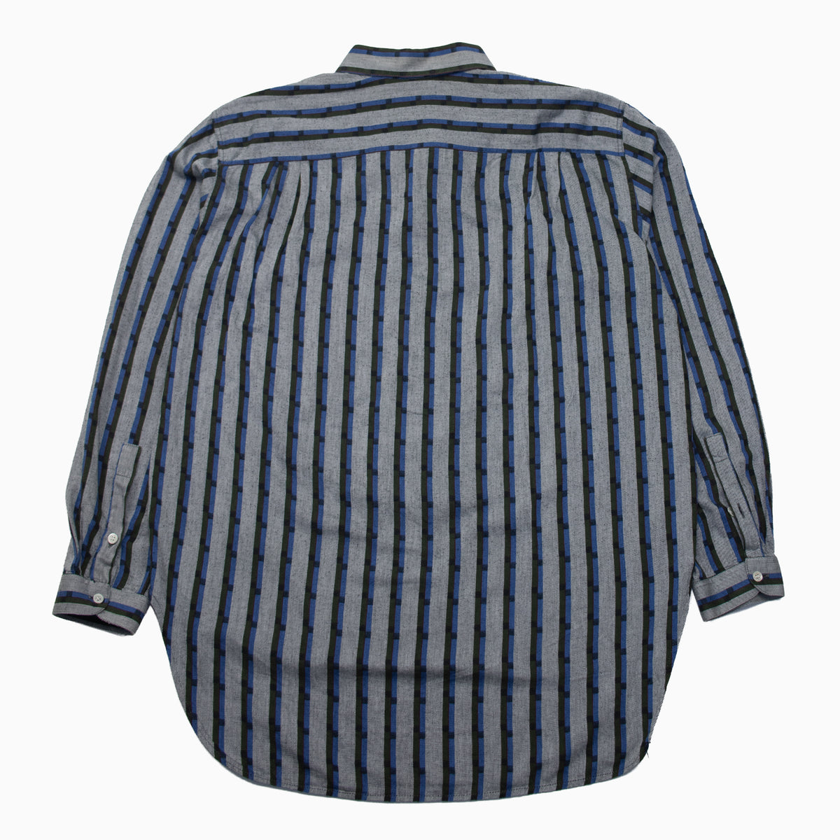 Vintage 80s Hom Striped Shirt XL – Rückansicht
