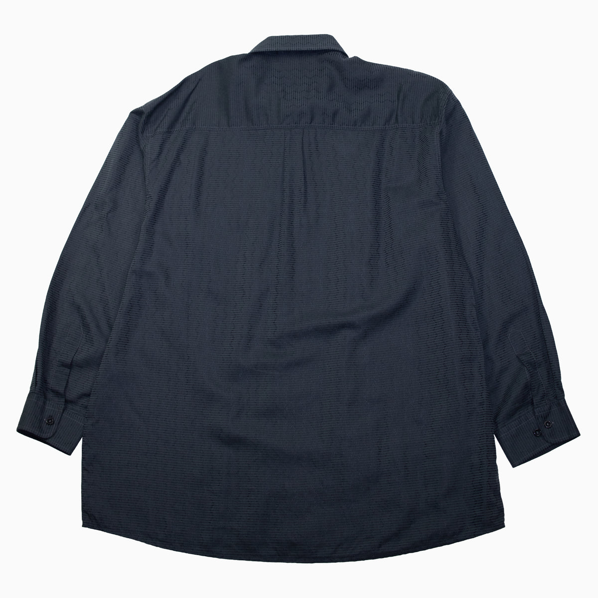 Vintage 90s Piere Conte Shiny Wave Pattern Shirt XL – Rückansicht