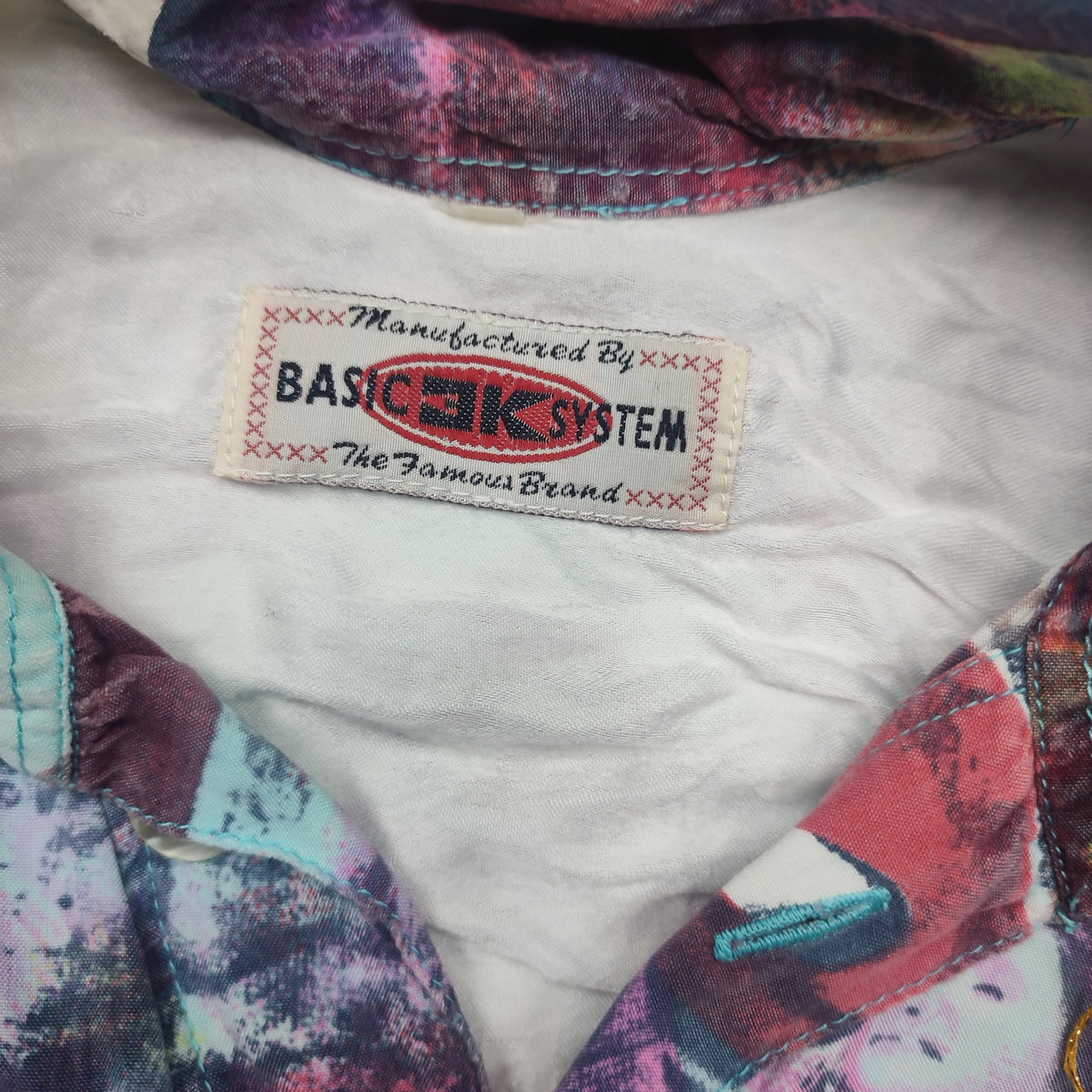 Vintage 90s Basic EK System Desert Pattern Short Sleeve Shirt L – Detailansicht 1