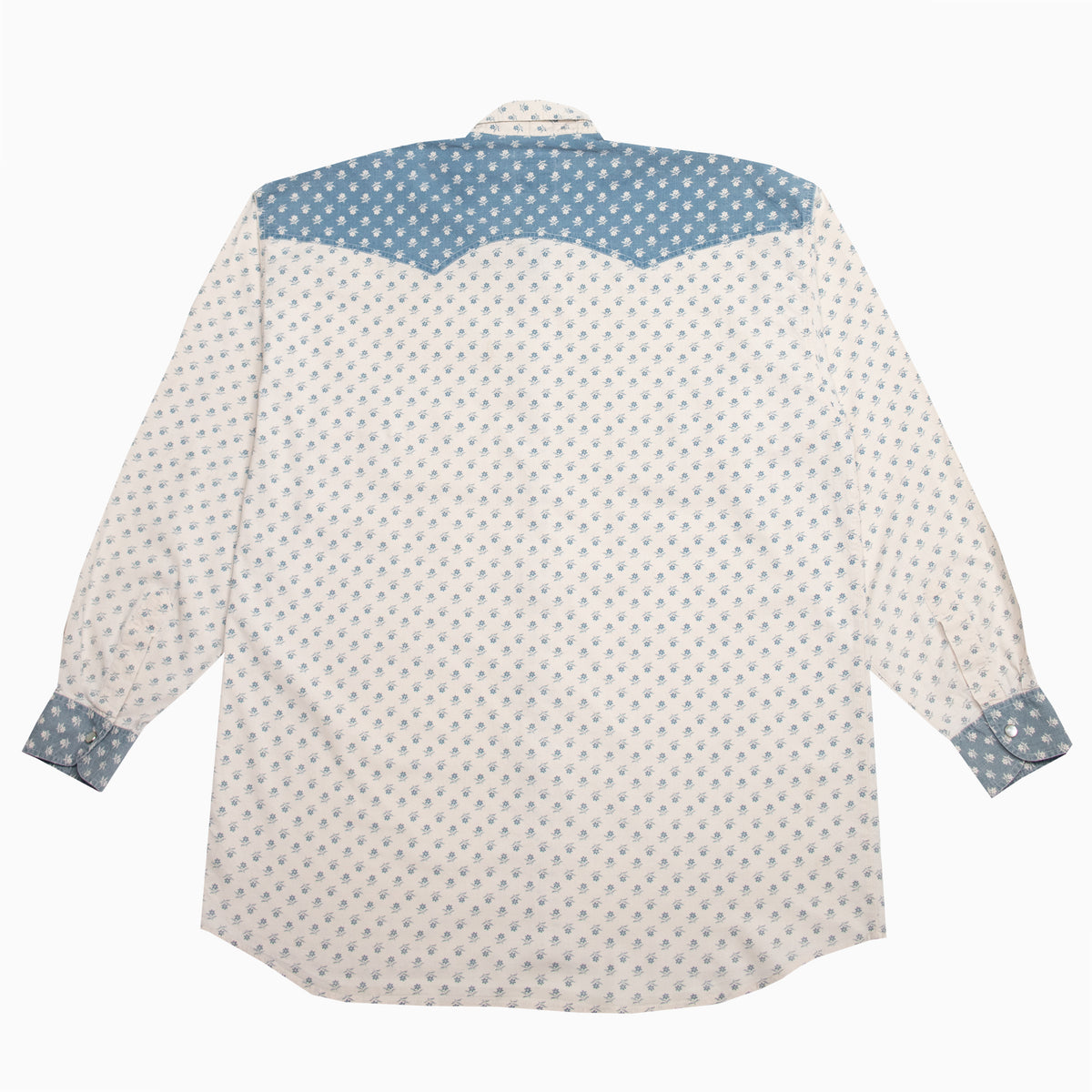 Vintage Le Cooper Floral Pattern Shirt XL – Rückansicht