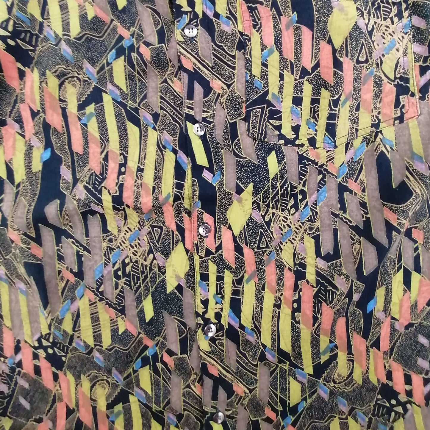 Vintage Pattern Short Sleeve Shirt - Alleycat Stardust