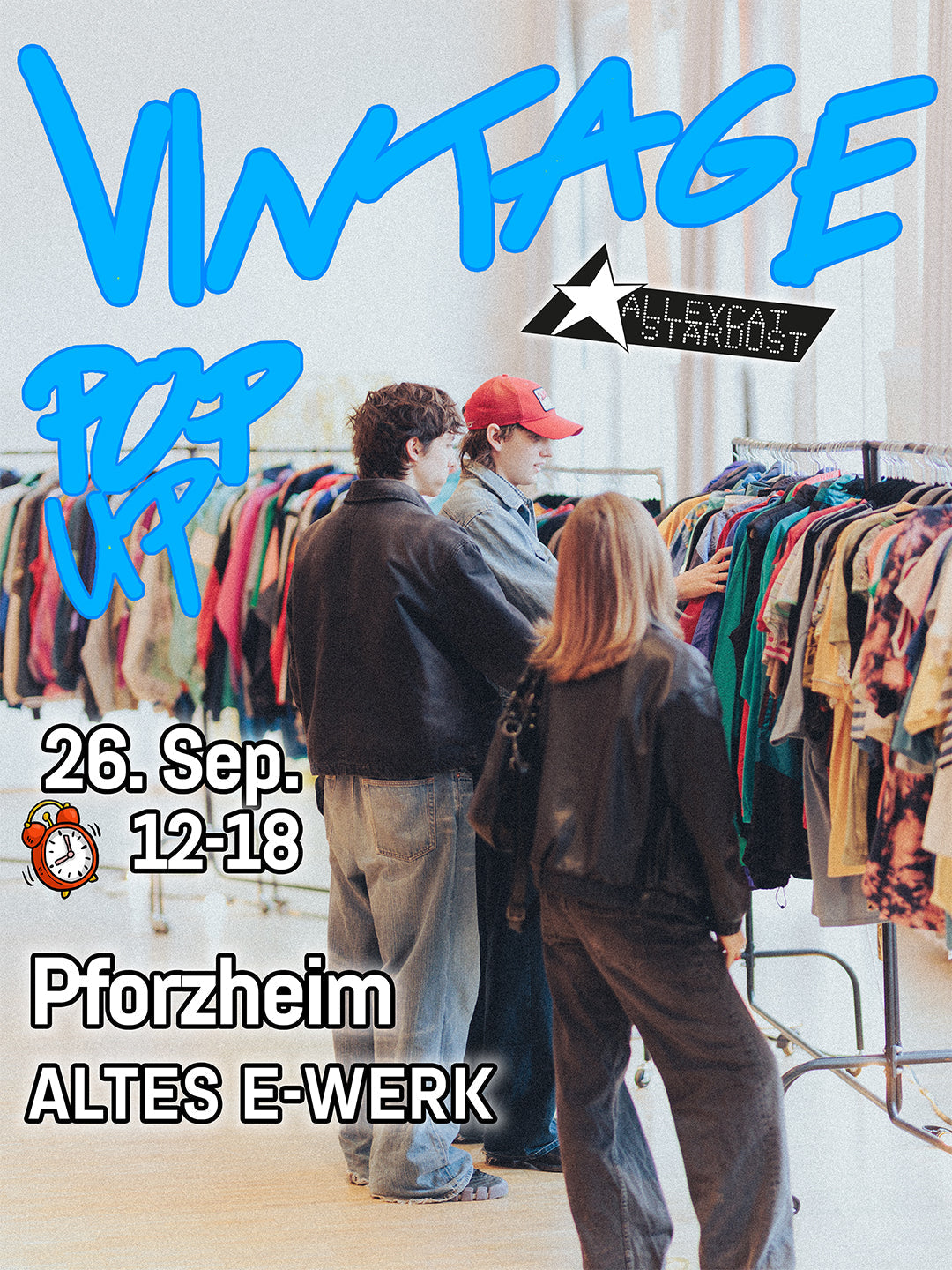 Vintage Pop Up im Alten E-Werk Pforzheim am 26. September 2026 – Alleycat Stardust
