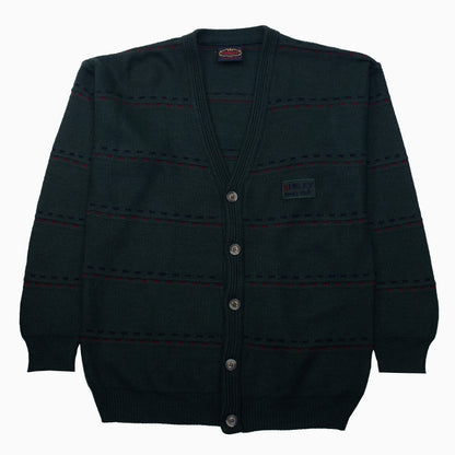 Vintage 90s Henley Cardigan L