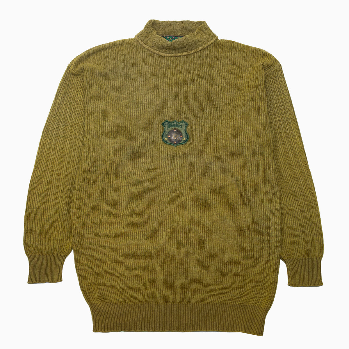 Vintage 80s Fashion Reforme Lambswool Knit Jumper L – Detailansicht