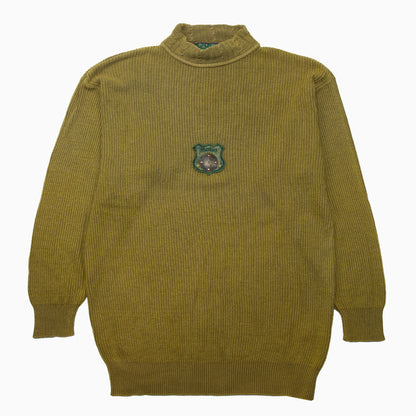 Vintage 80s Fashion Reforme Lambswool Knit Jumper L – Detailansicht