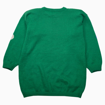 Vintage 80s Sandra Steiner Shoulder Pads Knit Jumper L – Rückansicht