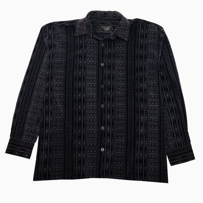 Vintage 90s Amzeki Gölhan Orient Pattern Flannel Shirt L – Detailansicht