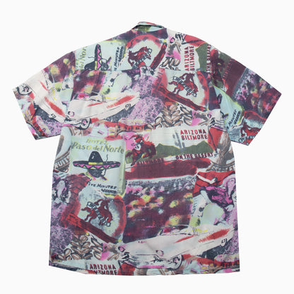Vintage 90s Basic EK System Desert Pattern Short Sleeve Shirt L – Rückansicht