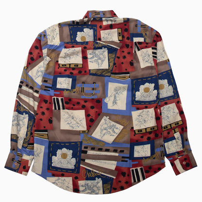 Vintage 90s Council Angel Pattern Shirt L