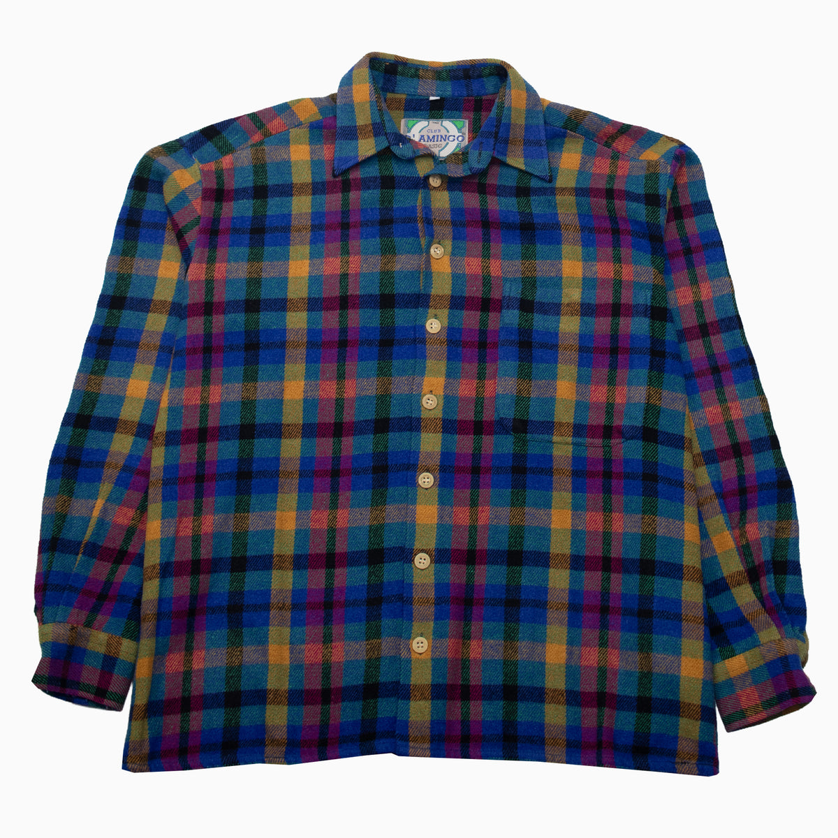 Vintage 90s D'Amingo Checkered Flannel Shirt L