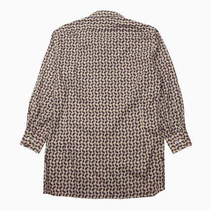 Vintage 90s K DE LUXE Pattern Shirt S – Rückansicht