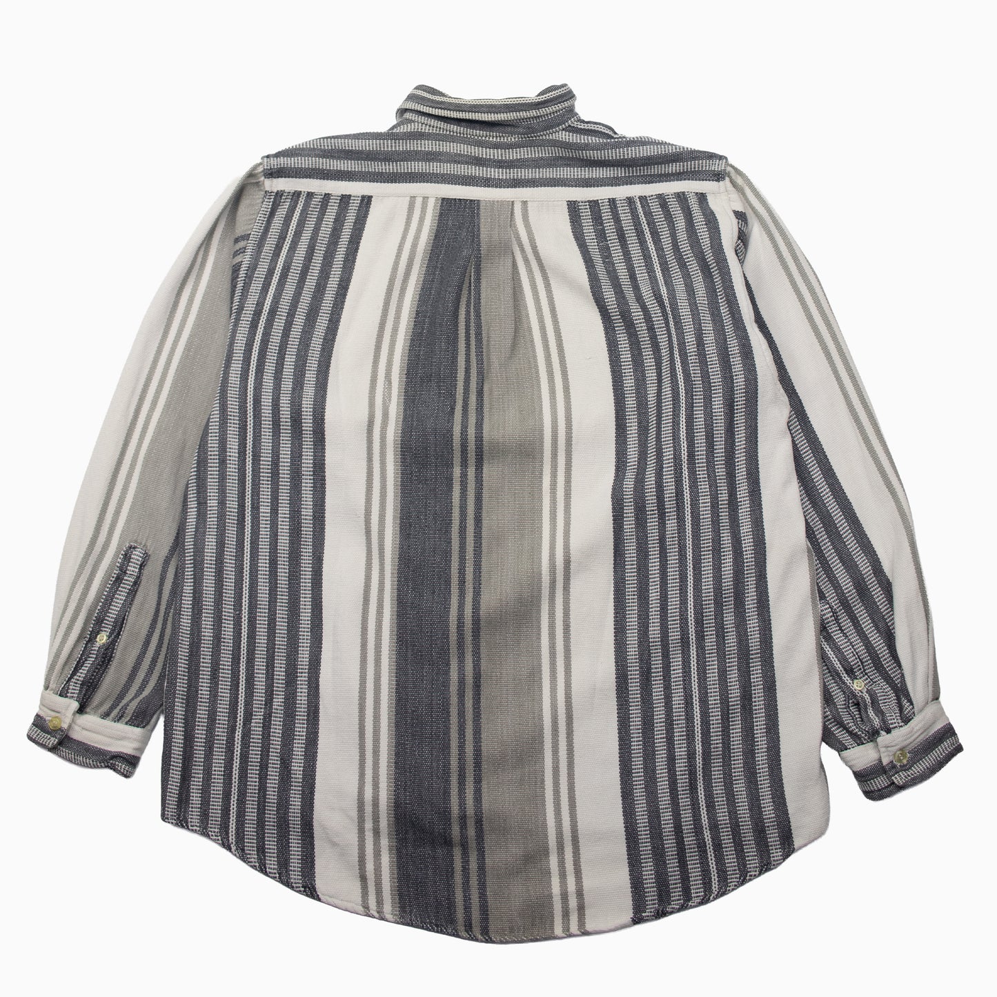 Vintage 80s East Meets West Striped Flannel Shirt L