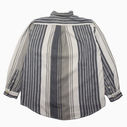 Vintage 80s East Meets West Striped Flannel Shirt L