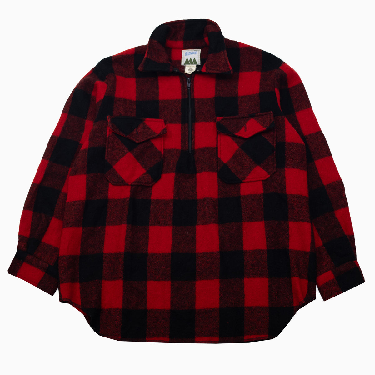 Vintage 70s Feathertop Pure Wool Work Shirt L – Detailansicht
