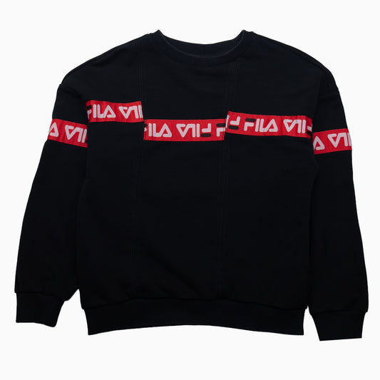 Vintage Y2K Fila Tape Logo Sweater XS