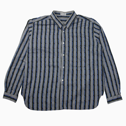 Vintage 80s Hom Striped Shirt XL – Detailansicht