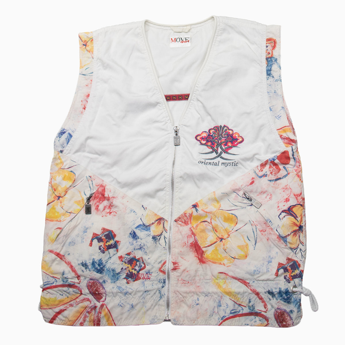 Vintage 90s Möve Sport Oriental Mystic Embroidered Vest L – Detailansicht