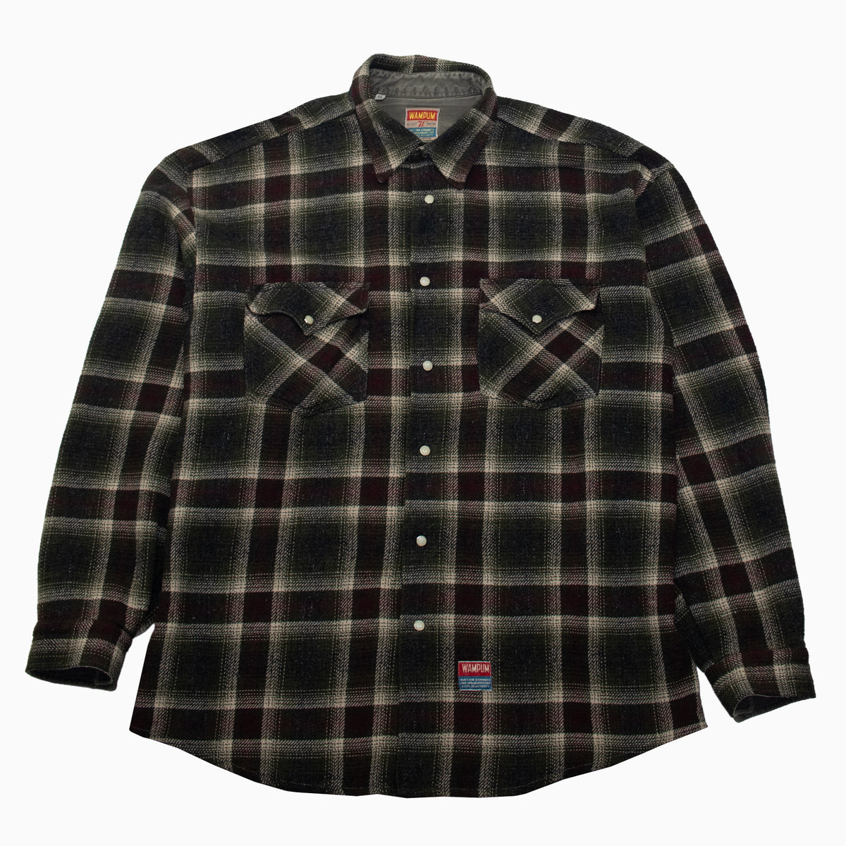 Vintage 90s Wampum Checkered Flannel Shirt XL