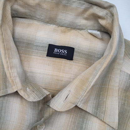 Vintage Hugo Boss Striped Shirt M – Detailansicht 1