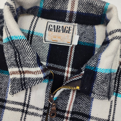 Vintage 90s Garage Checkered Flannel Shirt XL – Detailansicht 2