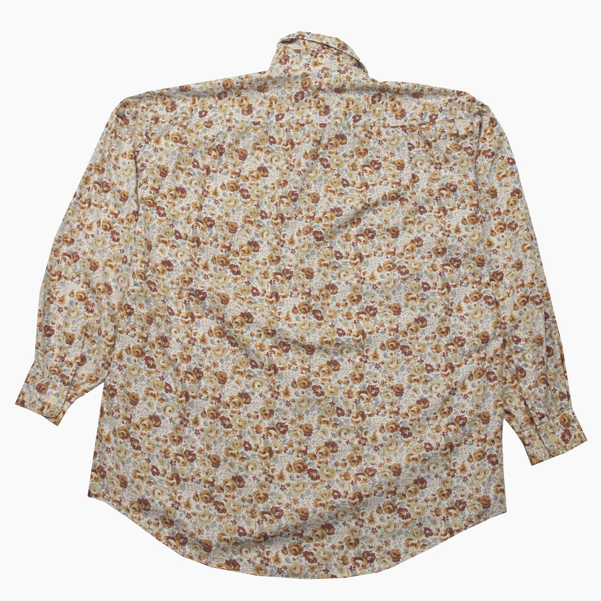 Vintage 80s Untamed Heiress Rose Pattern Shirt M