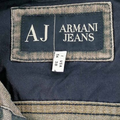 Vintage 90s Jeans Jacket der Designer Marke Armani Jeans in Grösse M Label