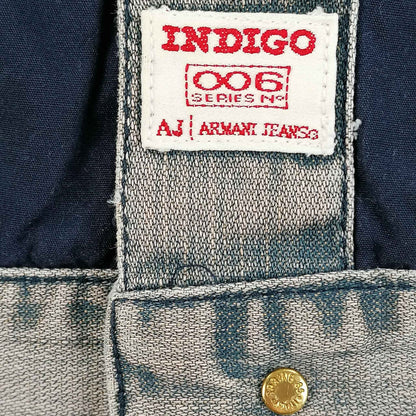 Vintage 90s Jeans Jacket der Designer Marke Armani Jeans in Grösse M Label