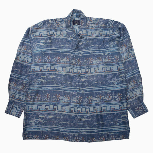 Vintage 90s Fictif Pure Silk Shirt XXL