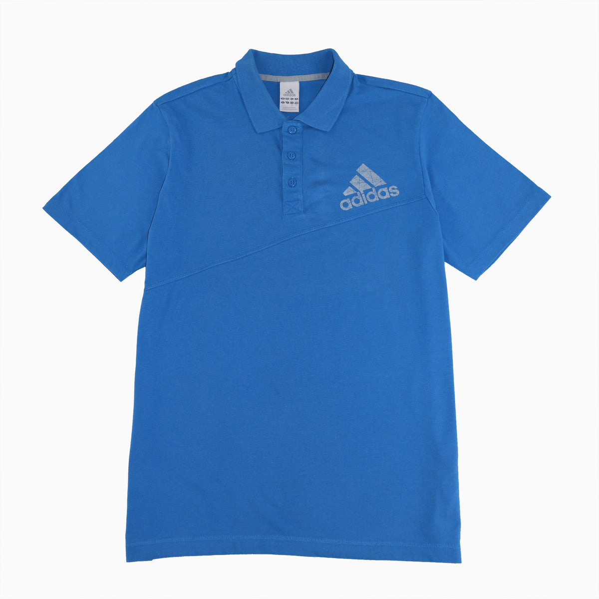 Vintage Adidas Polo-T-Shirt blau Size M 