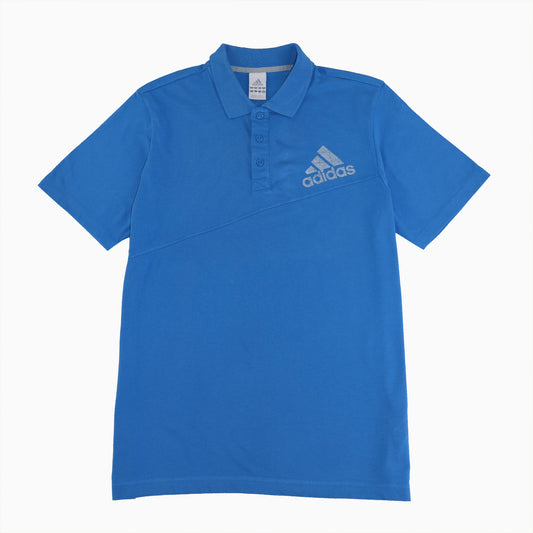 Vintage Adidas Polo-T-Shirt blau Size M 