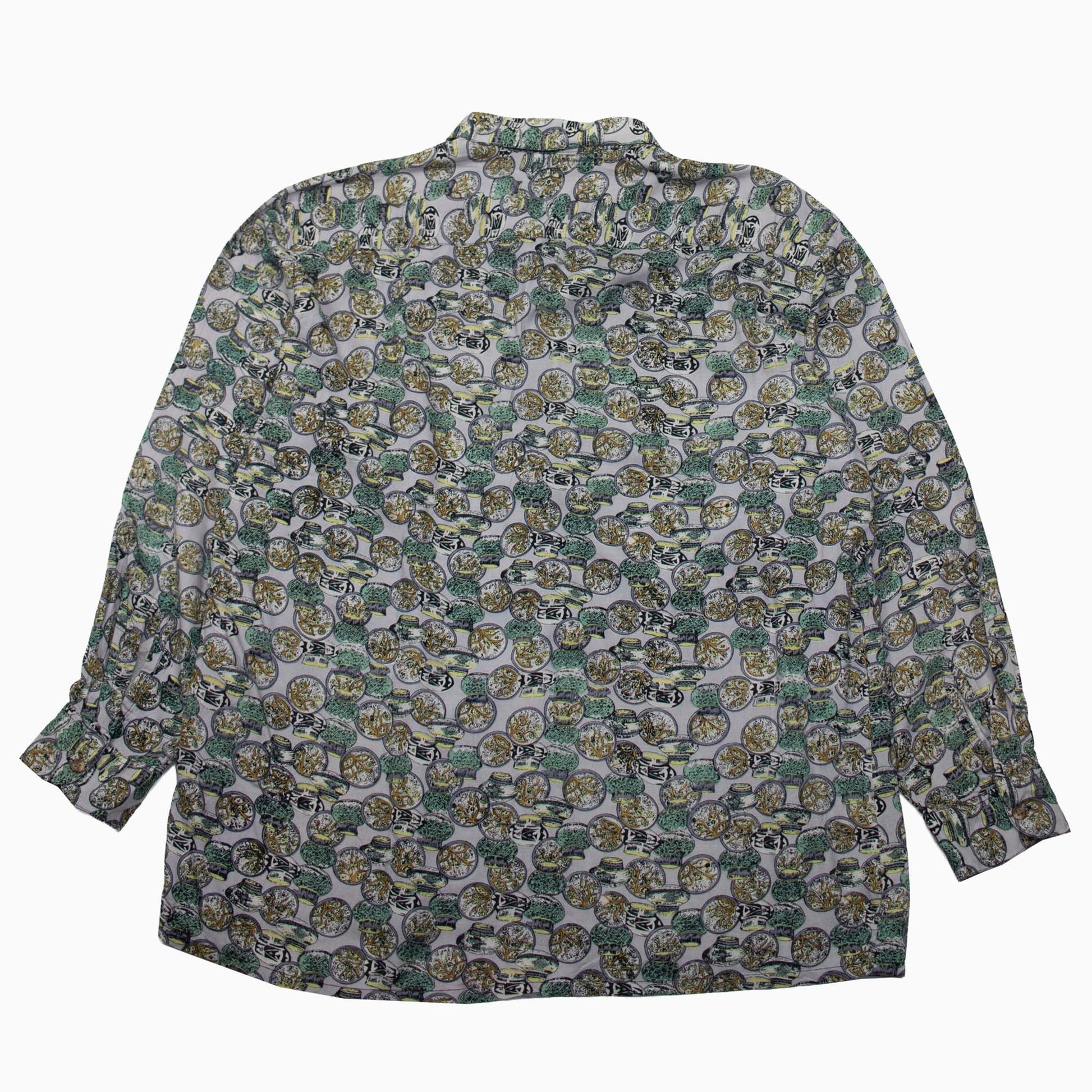 Vintage crazzy Pattern Shirt aus den 90s in Grösse L
