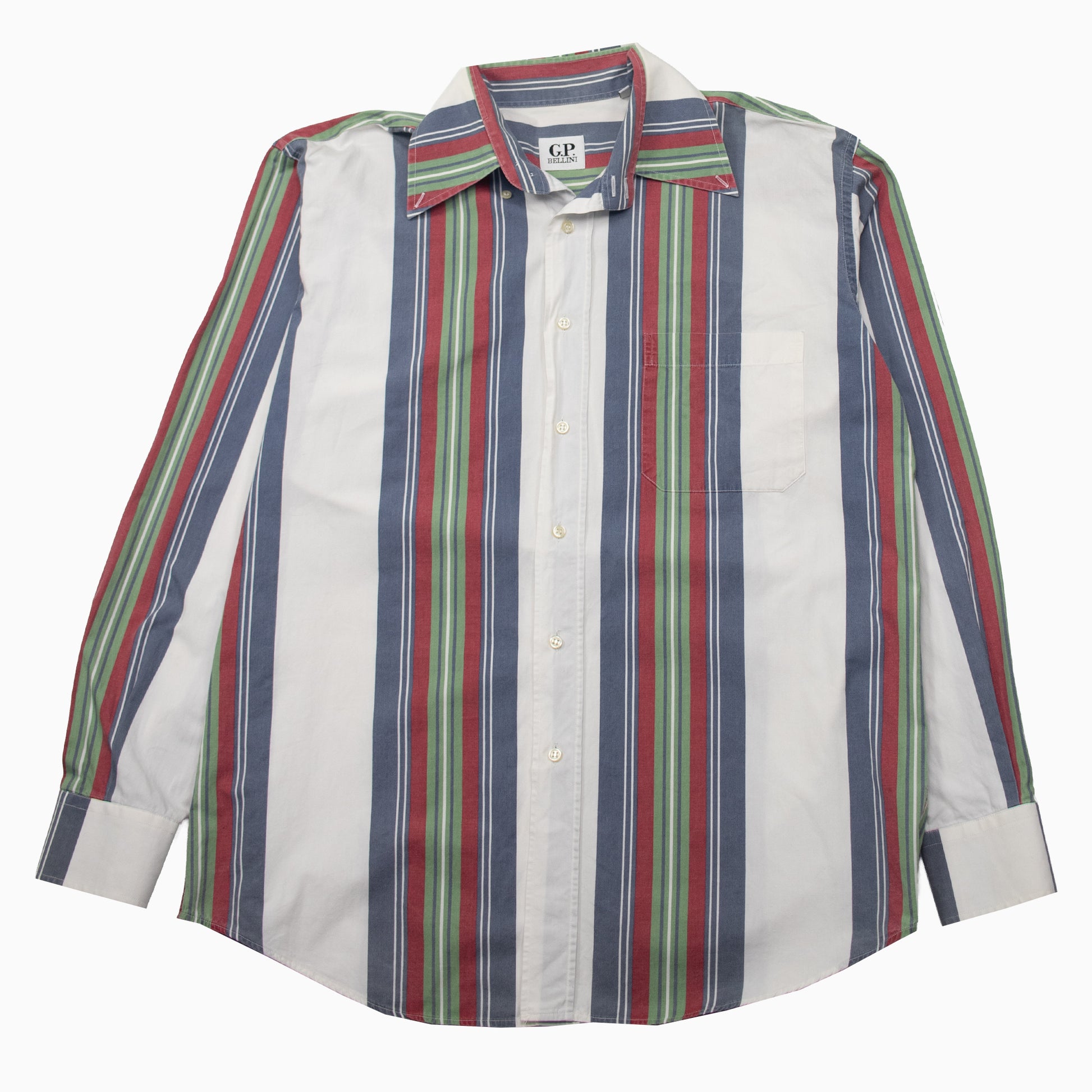 Vintage 90s GP Bellini Striped Hemd XL
