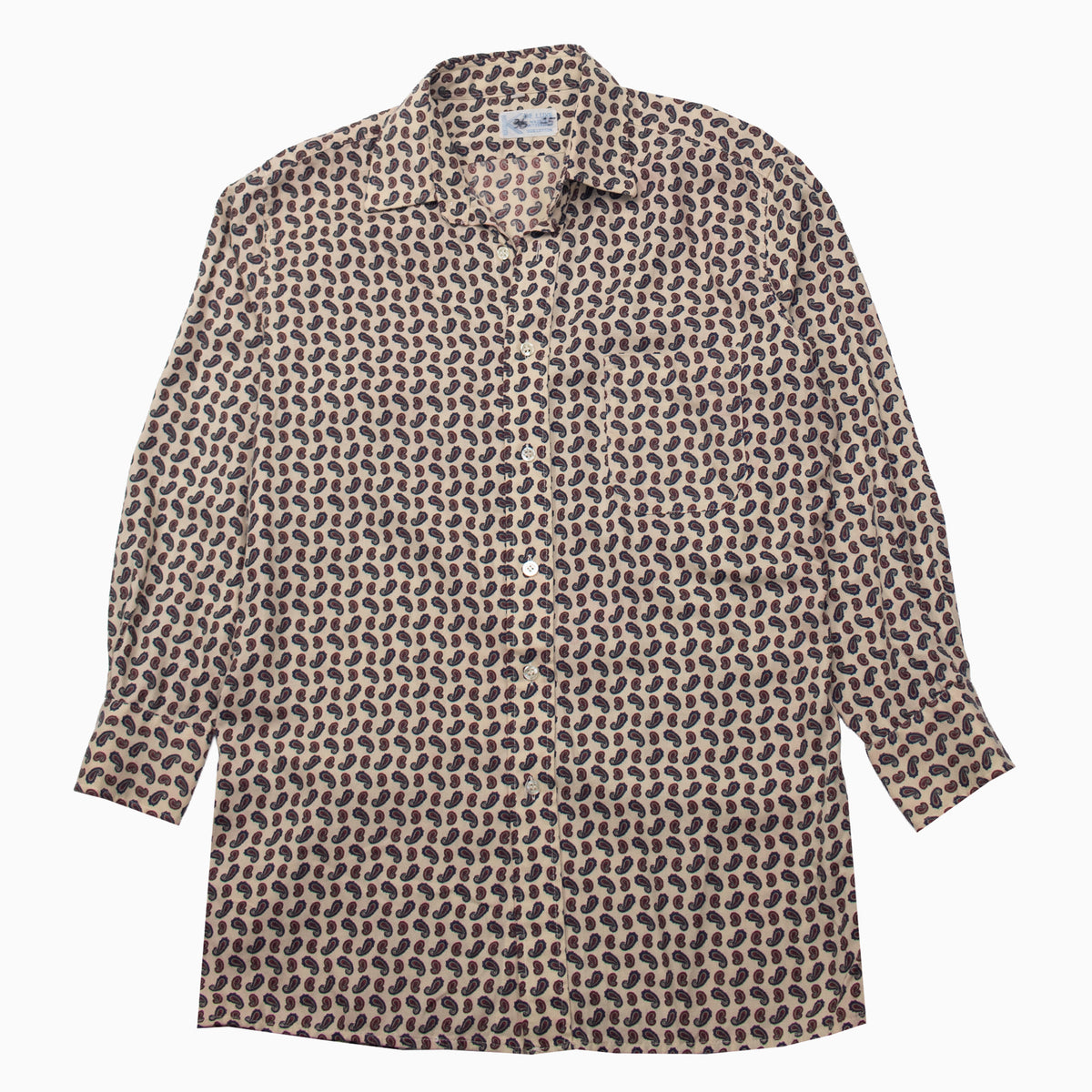 Vintage 90s K DE LUXE Pattern Shirt S