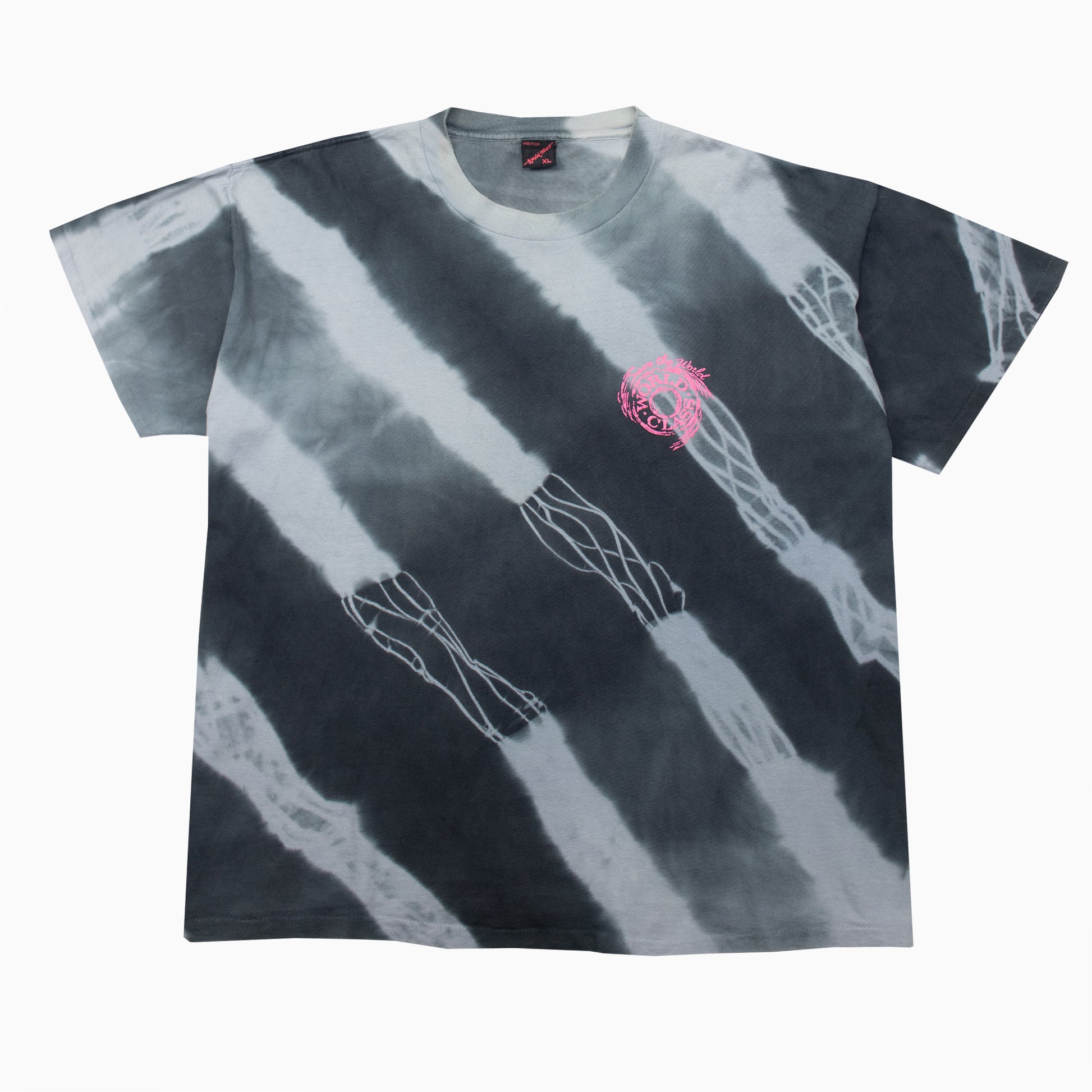 Vintage World Class 1990 Skate Mind T-Shirt in Schwarz mit großem Skate Backprint – Size XL