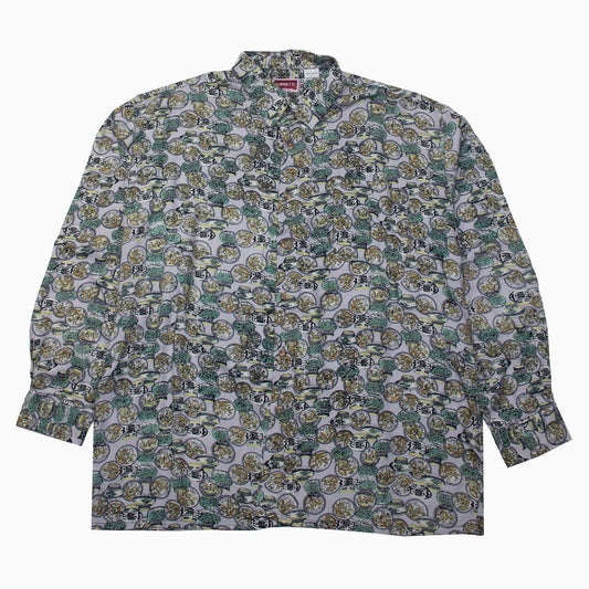 Vintage crazzy Pattern Shirt aus den 90s in Grösse L
