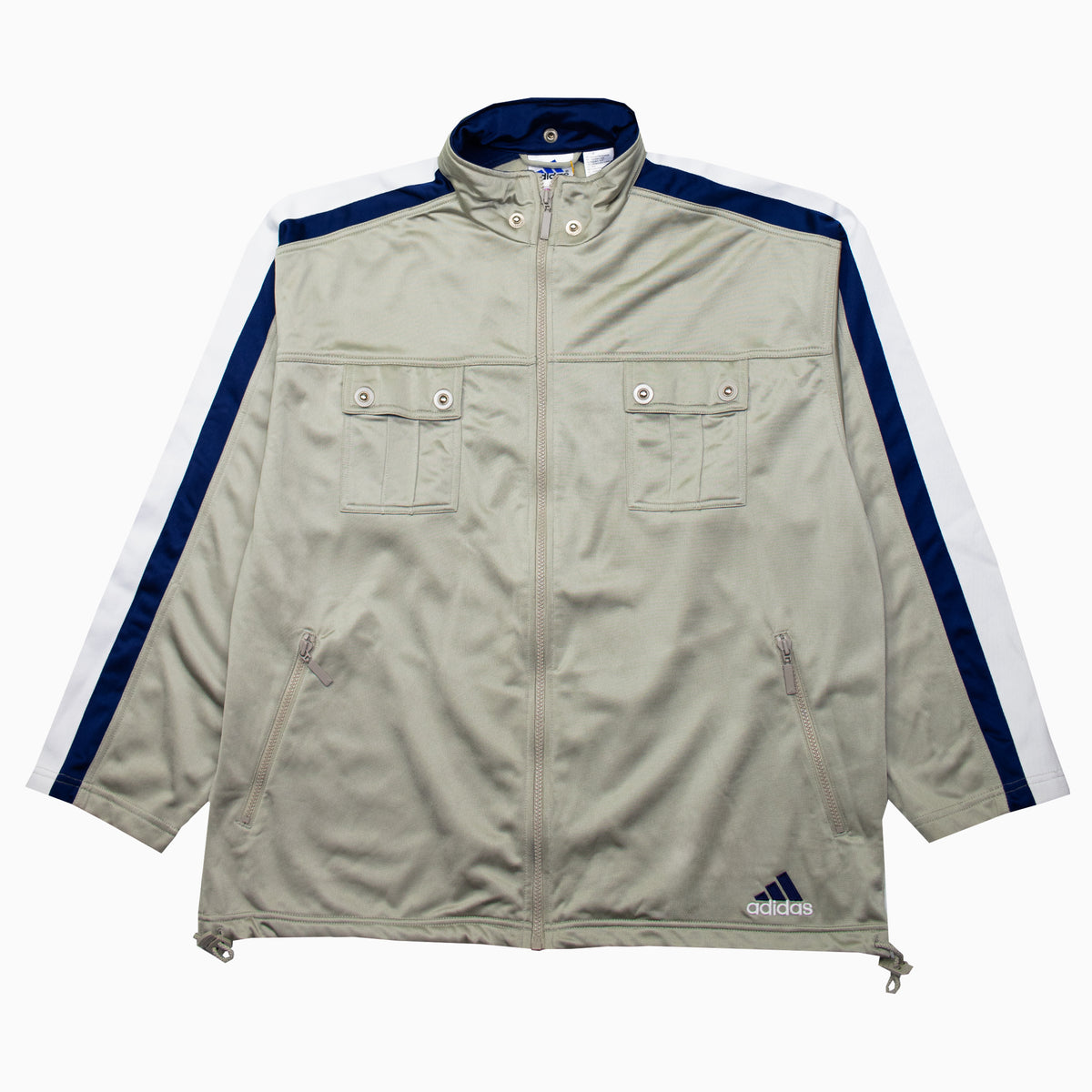 Vintage Adidas Embroidered Logo Track Jacket XL – Detailansicht