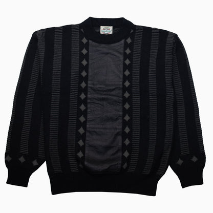 Vintage Basix Genuine Leather Knit Jumper L