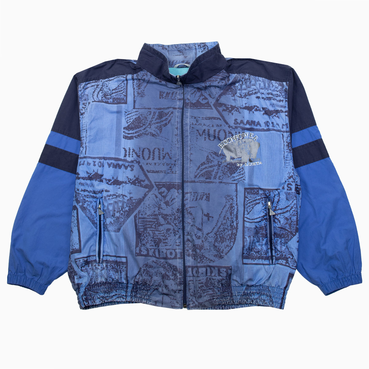 Vintage Bisonpower By Lutha Pattern Track Jacket L – Detailansicht