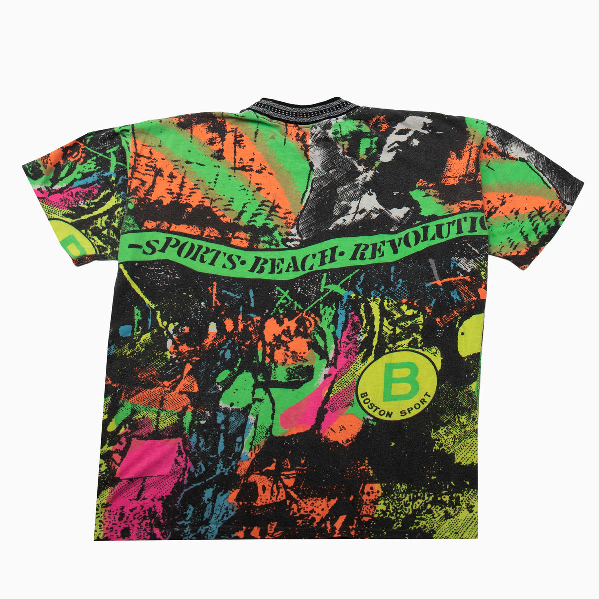 Vintage 90s Boston Classic Beach T-Shirt M – Rückansicht
