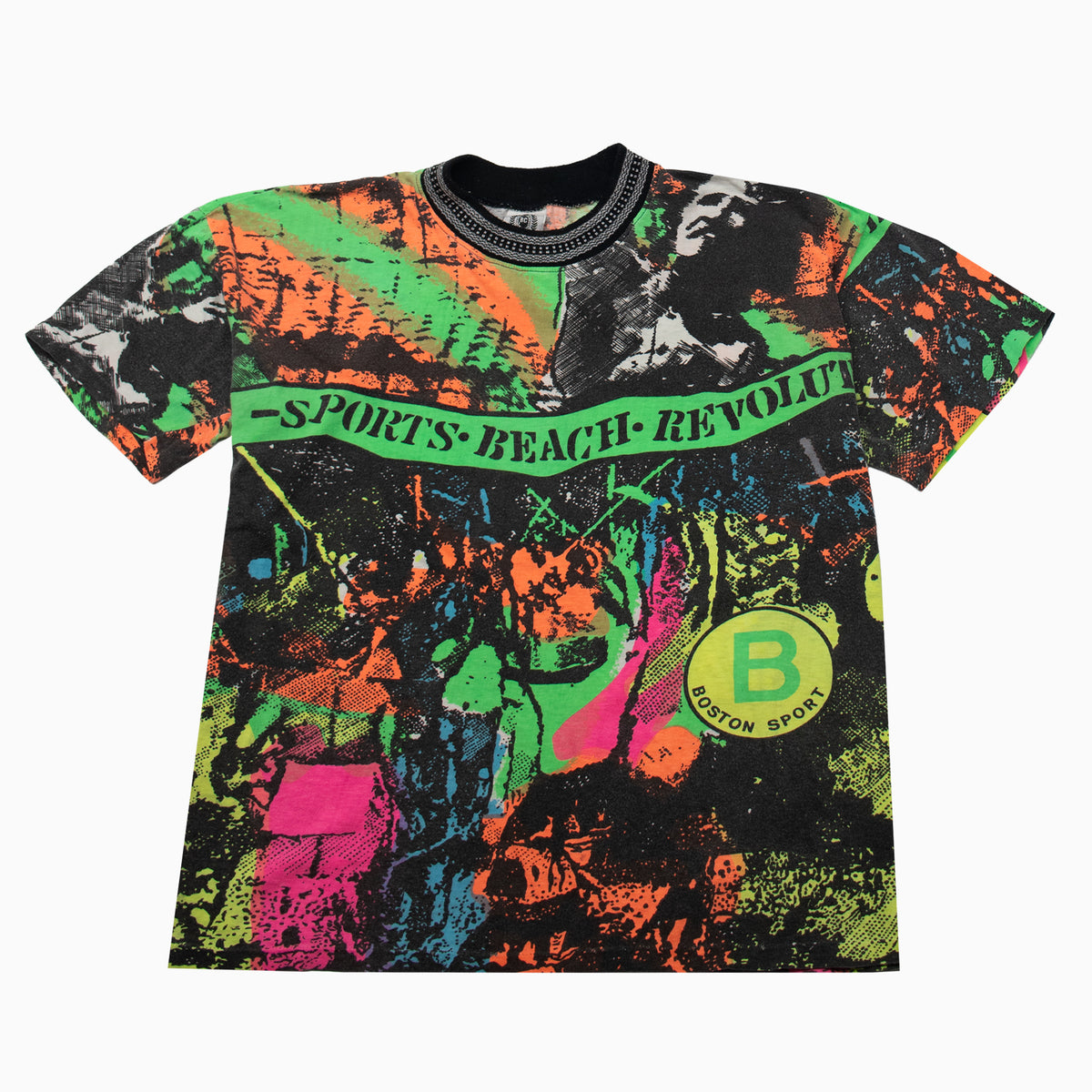 Vintage 90s Boston Classic Beach T-Shirt M – Detailansicht