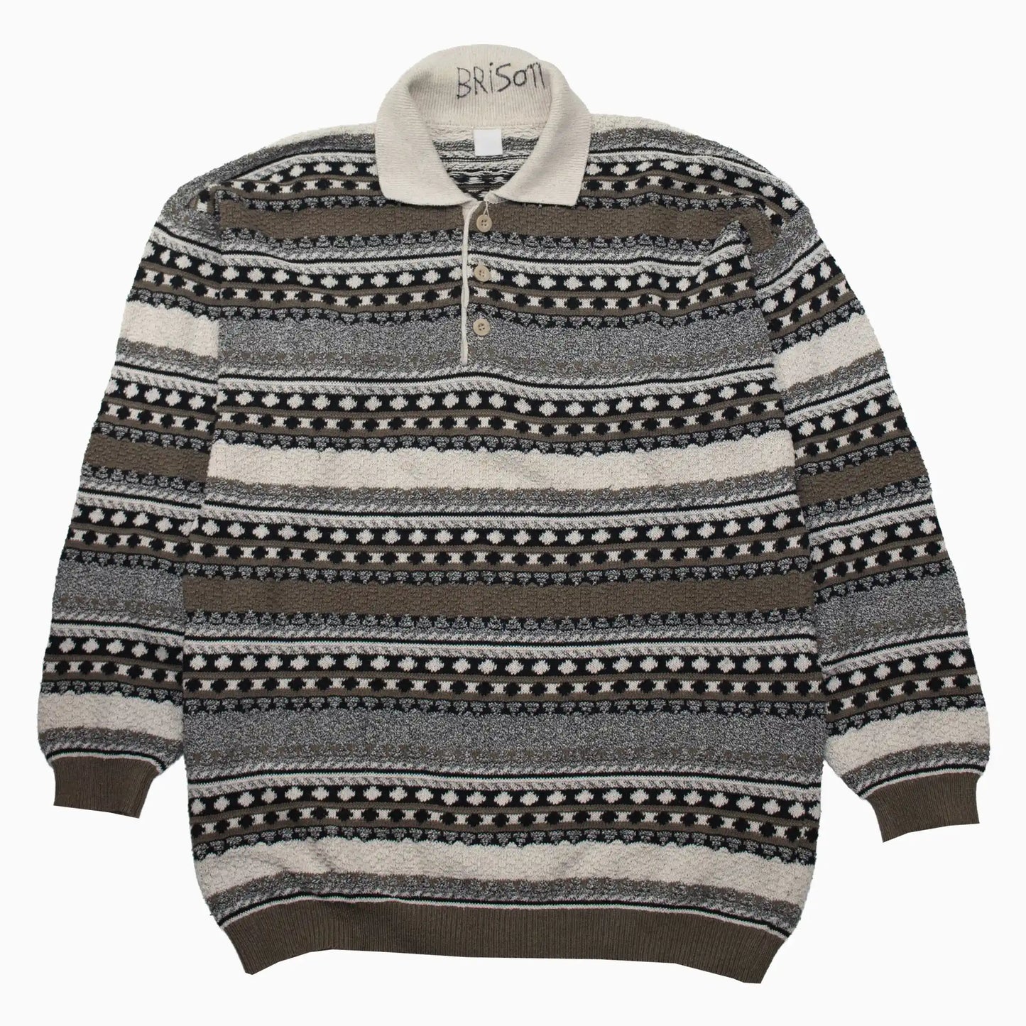 Vintage 90s Brison Knit Jumper L