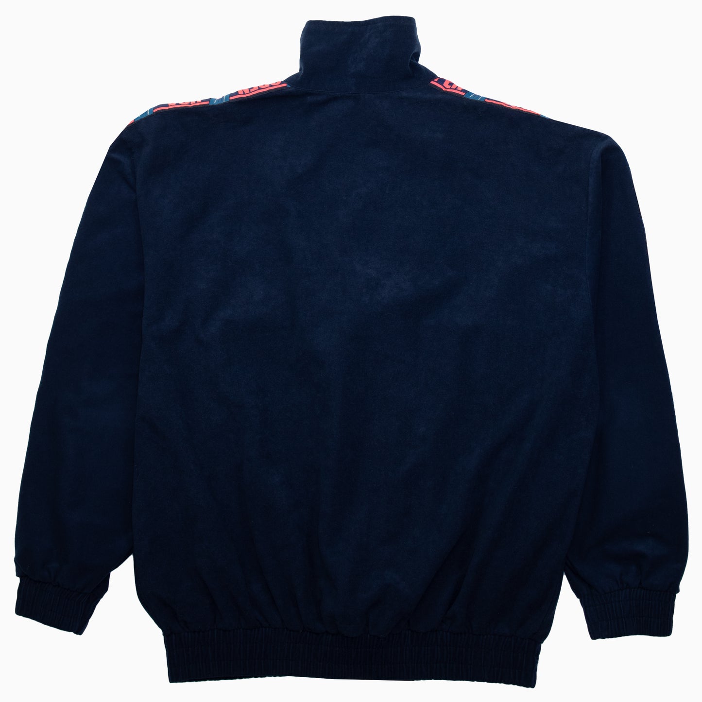 Vintage 90s Brugi Velour Open USA Tape Logo Track Jacket S