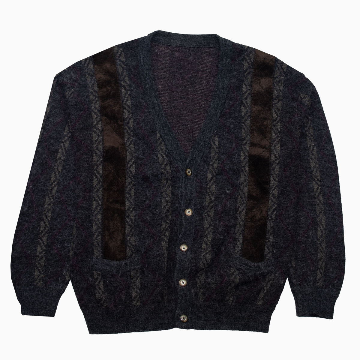 Vintage 80s Pattern Cardigan L