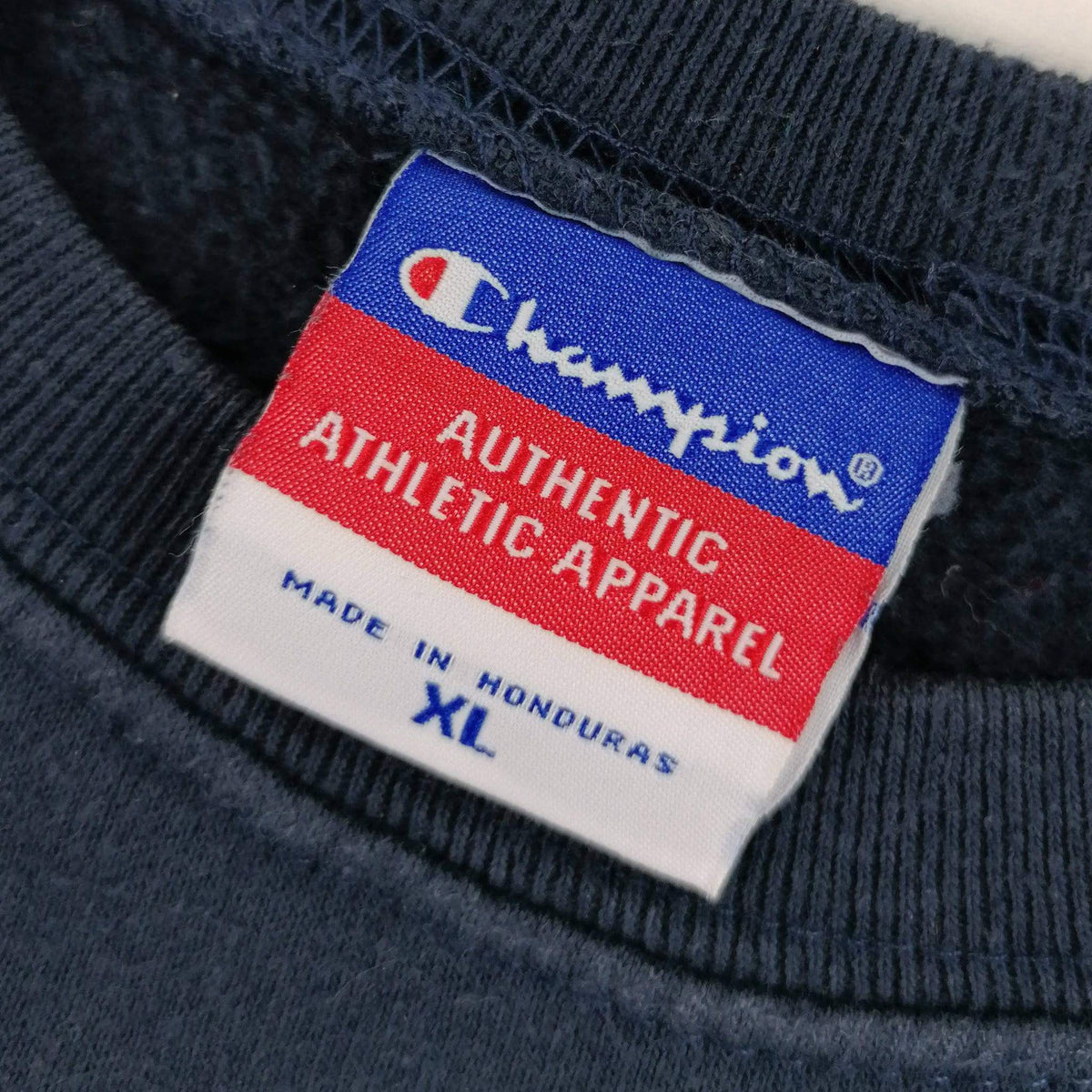 Vintage Champion Penn State Sweater in Marineblau mit Frontprint, empfohlene Größe XS