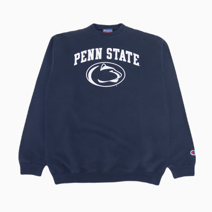 Vintage Champion Penn State Sweater in Marineblau mit Frontprint, empfohlene Größe XS