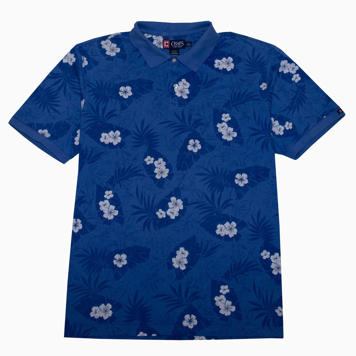 Vintage Chaps Hawaiian Polo T-Shirt XL – Vorderansicht