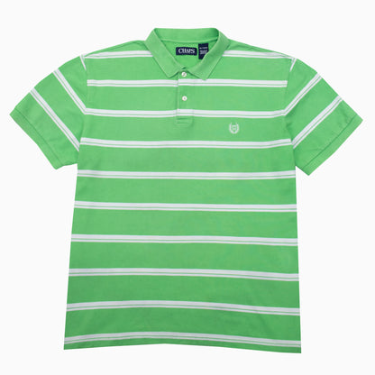 Vintage Chaps Striped Polo T-Shirt L – Vorderansicht