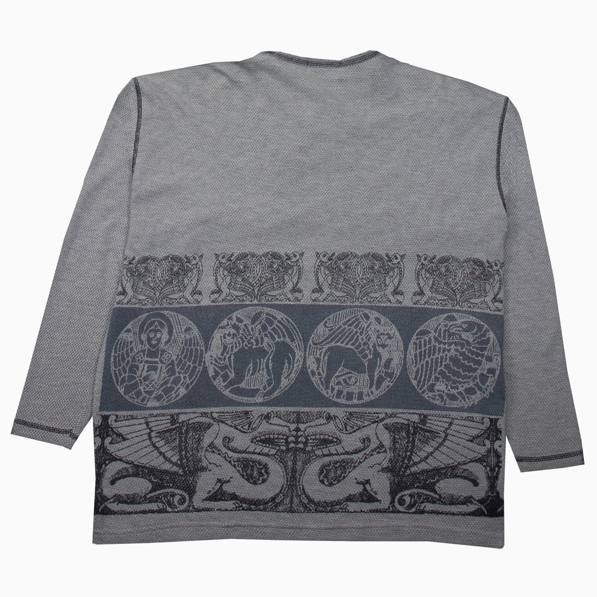 Vintage 90s Chipie Rope Graphic Sweater M – Rückansicht