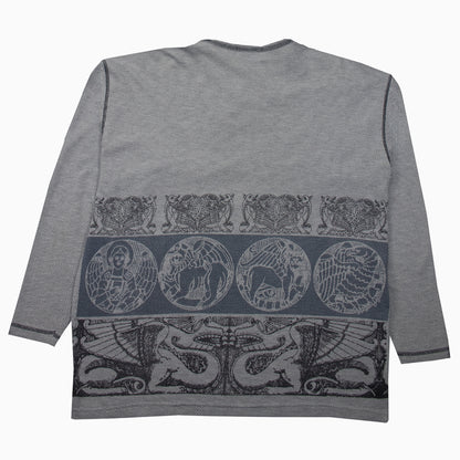 Vintage 90s Chipie Rope Graphic Sweater M – Rückansicht